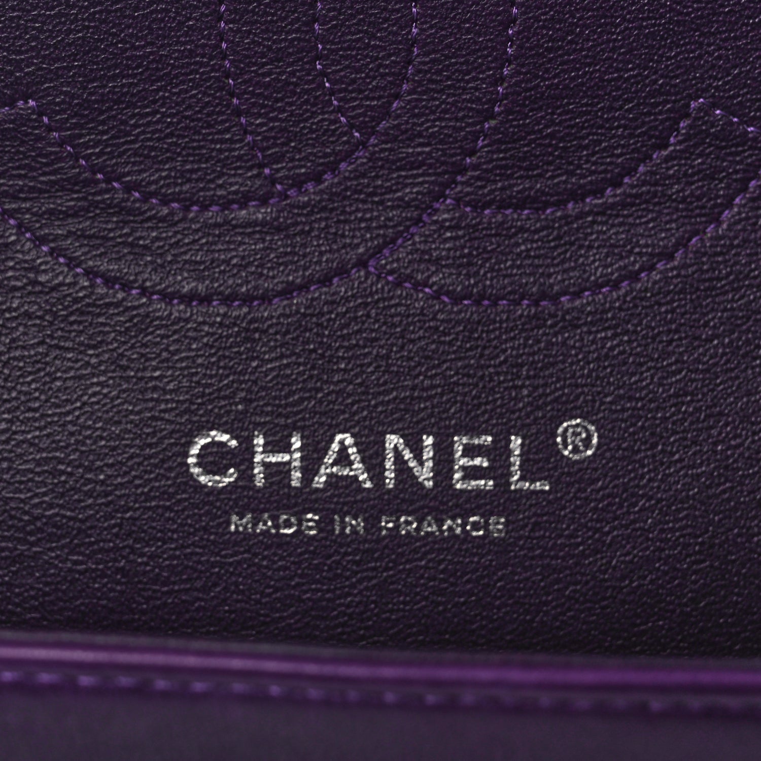Chanel Lambskin Quilted Medium Double Flap Purple 5 of 9