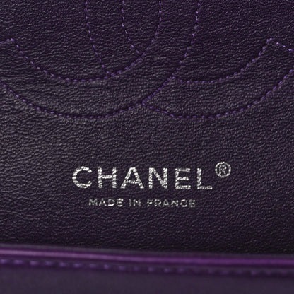 Chanel Lambskin Quilted Medium Double Flap Purple 5 of 9