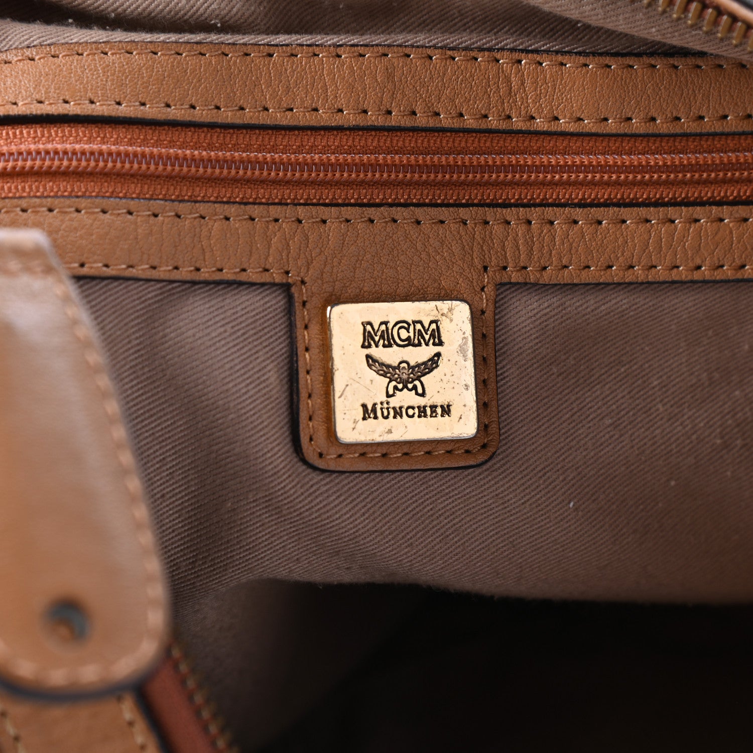 MCM Visetos Hobo Cognac 6 of 10