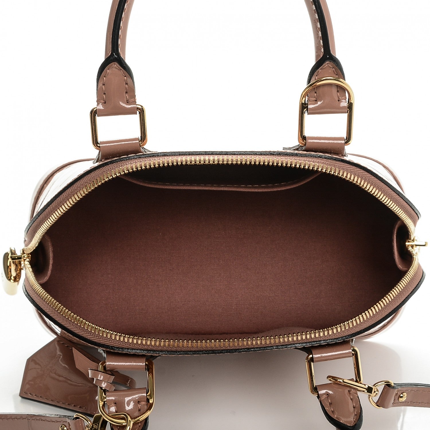 Louis Vuitton Vernis Alma BB Rose Velours 5 of 6