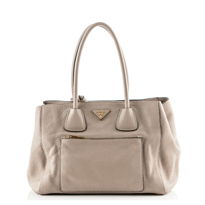 Prada Vitello Daino Shopping Tote Pomice 1 of 8