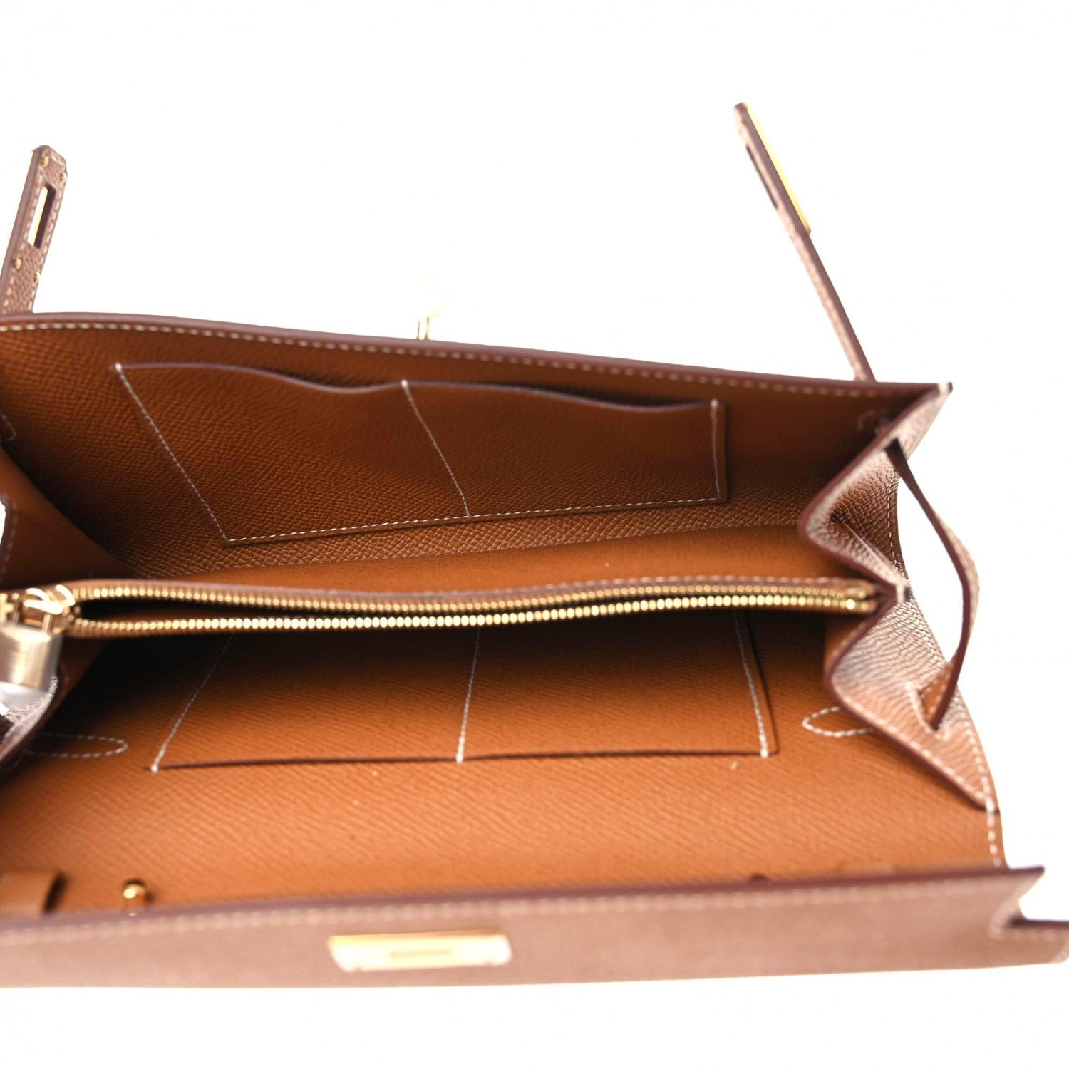 Hermes Epsom Kelly Wallet To Go Gold 7 of 9