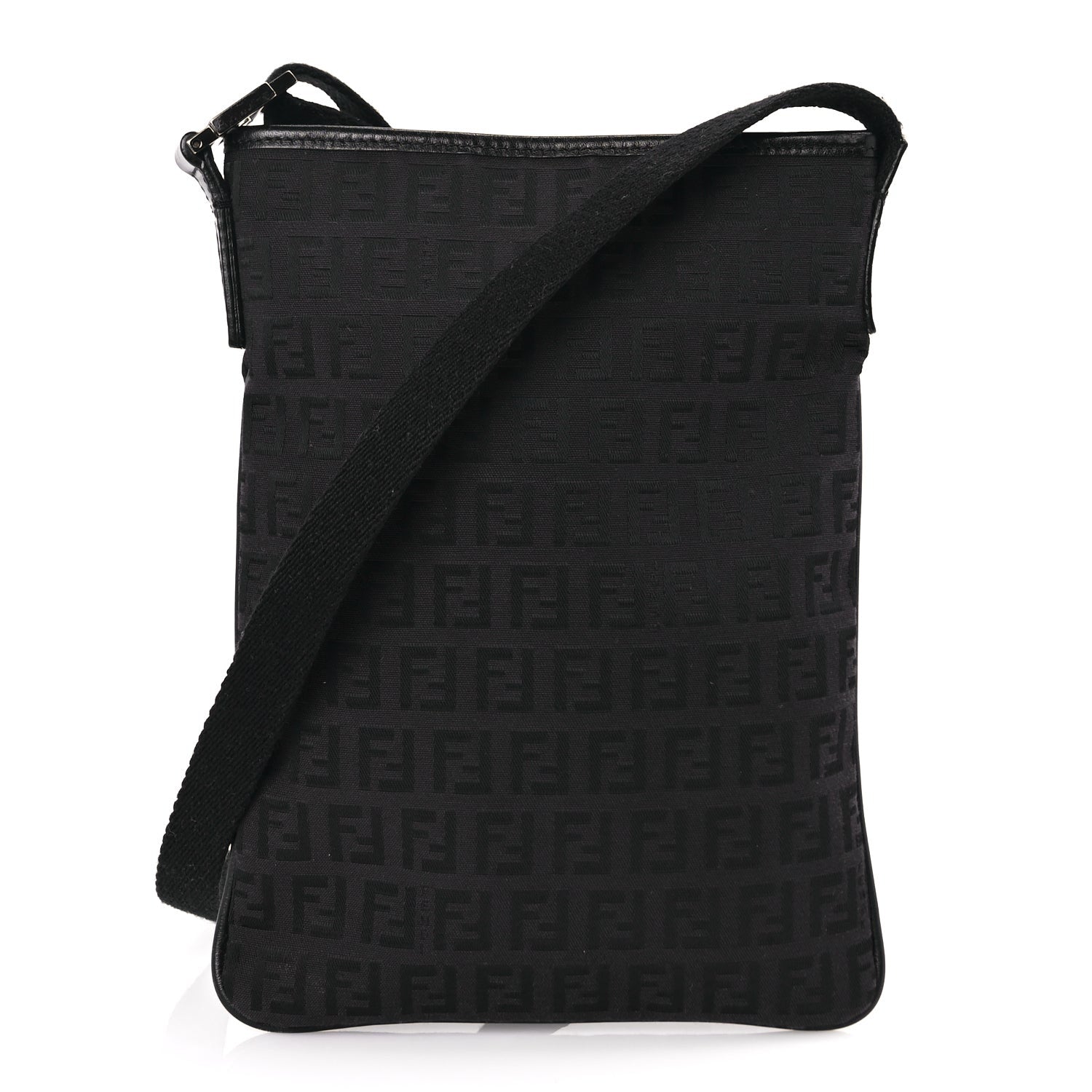 Fendi Zucchino Crossbody Black 1 of 8