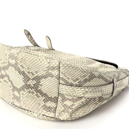 Christian Dior CHRISTIAN DIOR Snakeskin Saddle Soft Bag 8 of 8