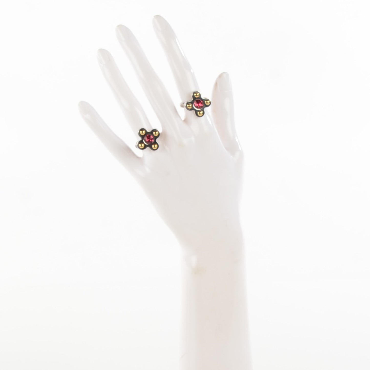 Crystal Love Letters Timeless Ring Set Silver S 5.5