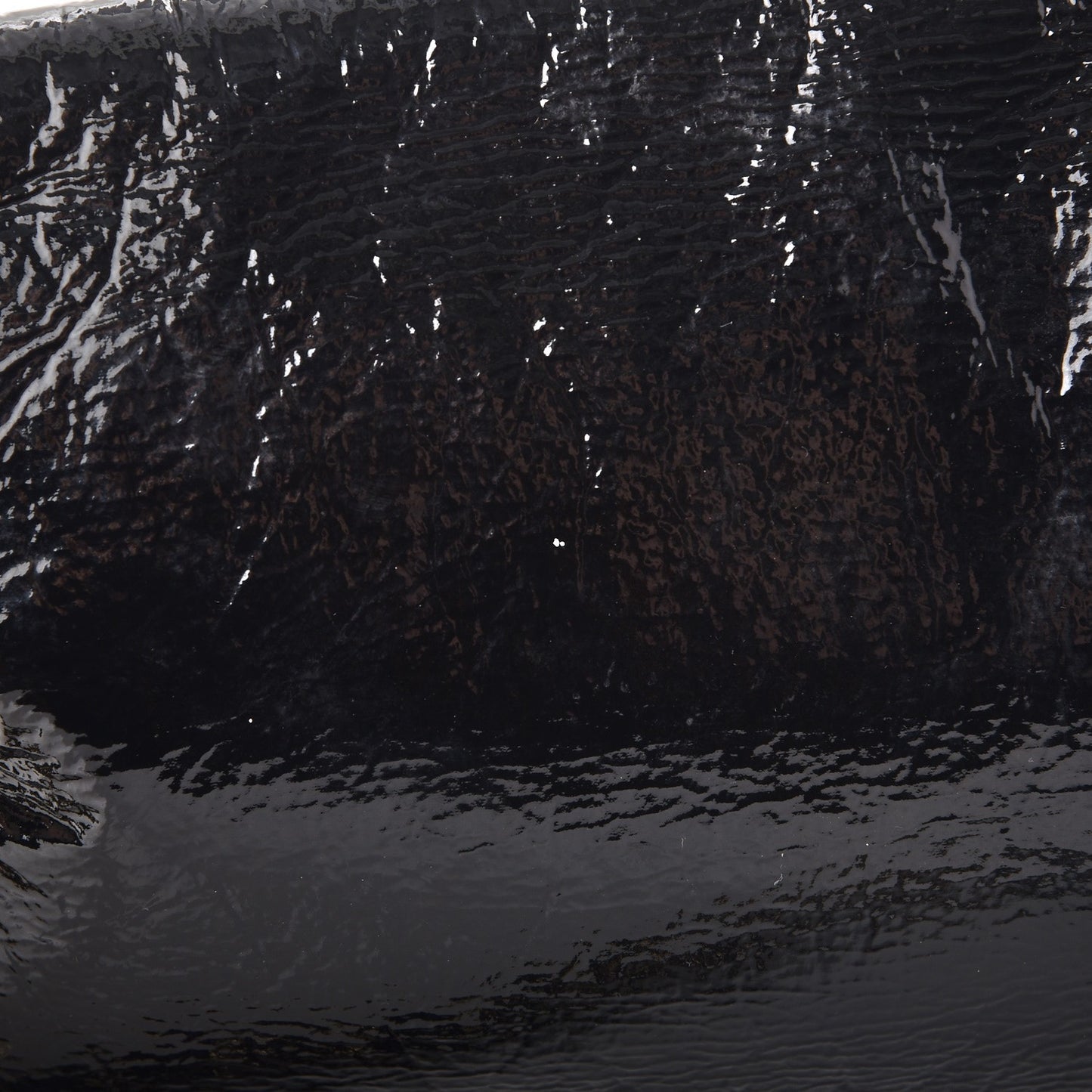 Vinyl Medium Rock and Chain Flap Black