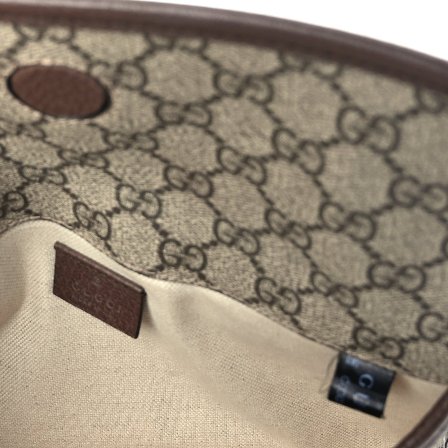 GG Supreme Monogram Neo Vintage Web Belt Bag  Brown