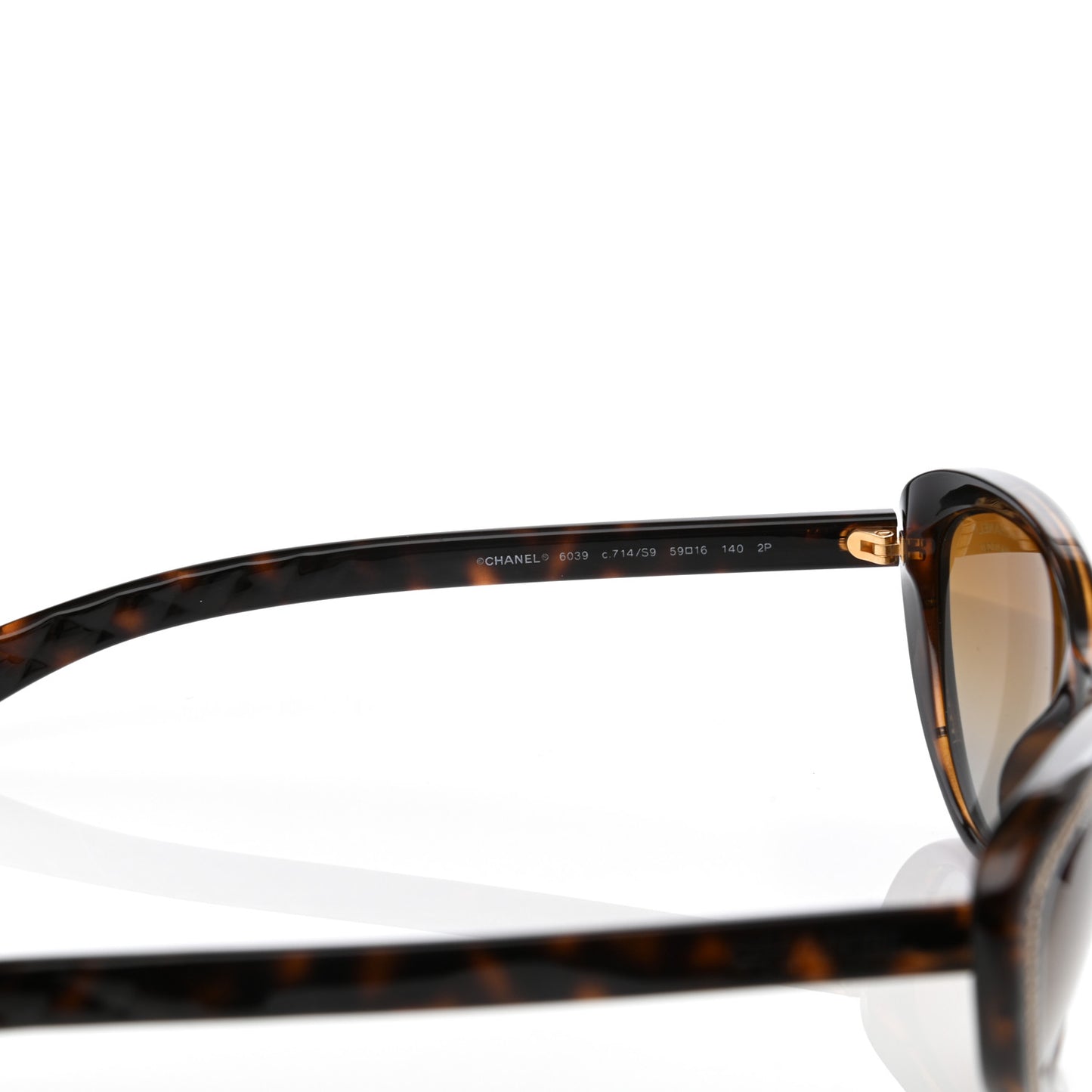 Cat Eye Chain Sunglasses 6039 Tortoise