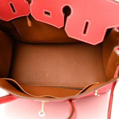 Hermes Epsom Candy Birkin 35 Rose Jaipur Gold 5 of 15