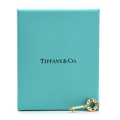 Tiffany 18K Yellow Gold Ruby Atlas Pierced Key Pendant 4 of 4