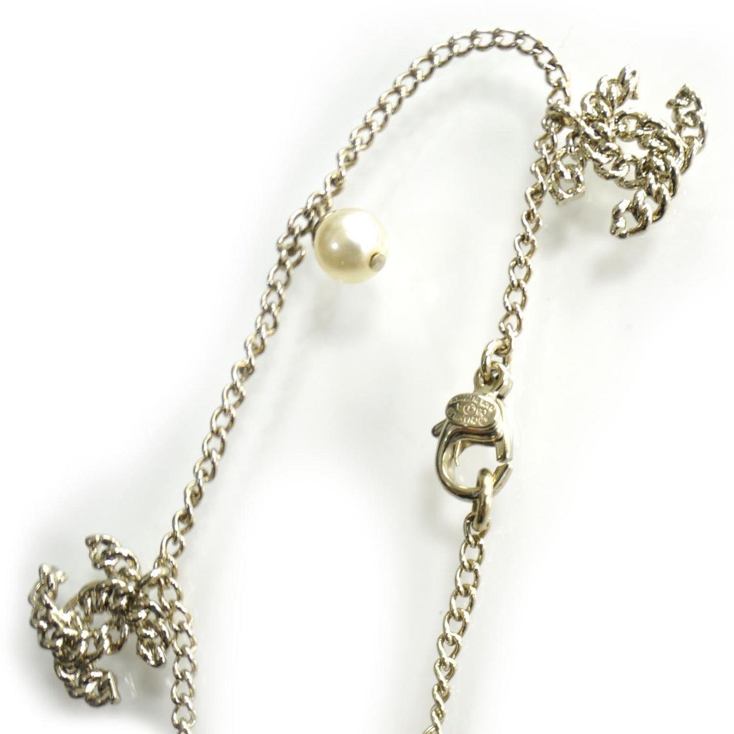 Pearl CC Chain Bracelet