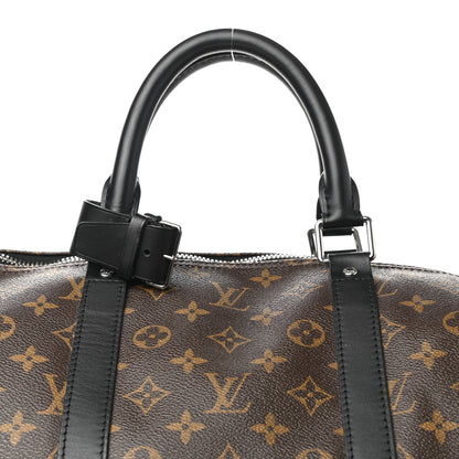 Louis Vuitton Monogram Macassar Keepall Bandouliere 55 8 of 11