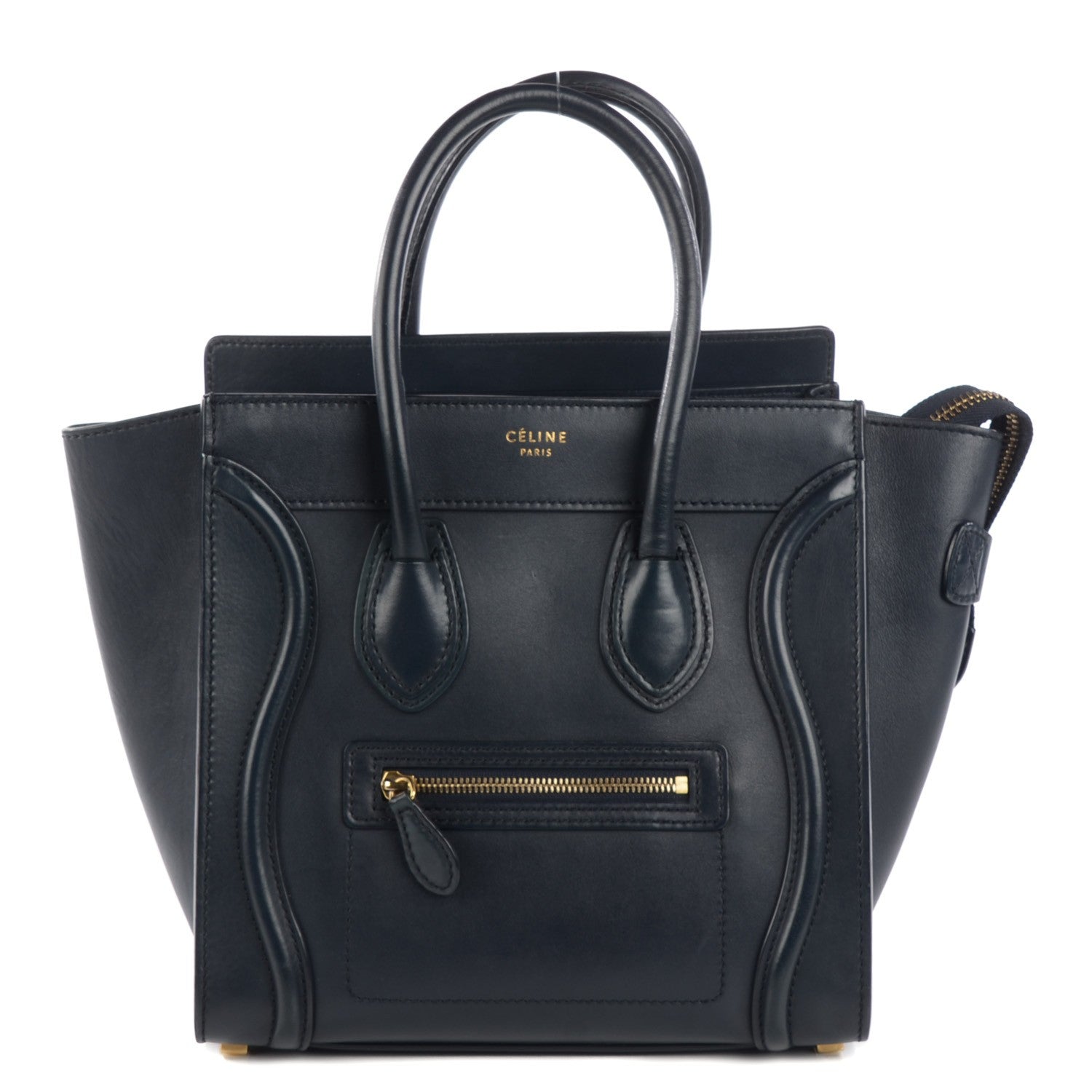 Celine Smooth Calfskin Micro Luggage Navy Blue 1 of 11