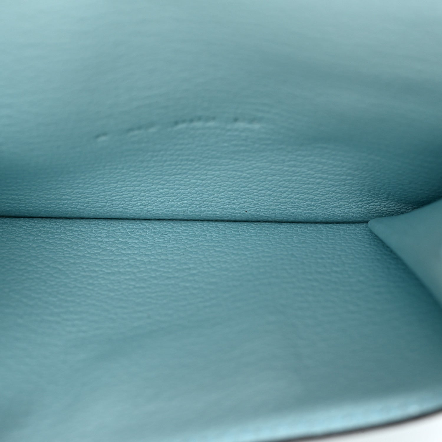 Hermes Chevre Mysore Kelly Pocket Compact Wallet Bleu Atoll 5 of 8