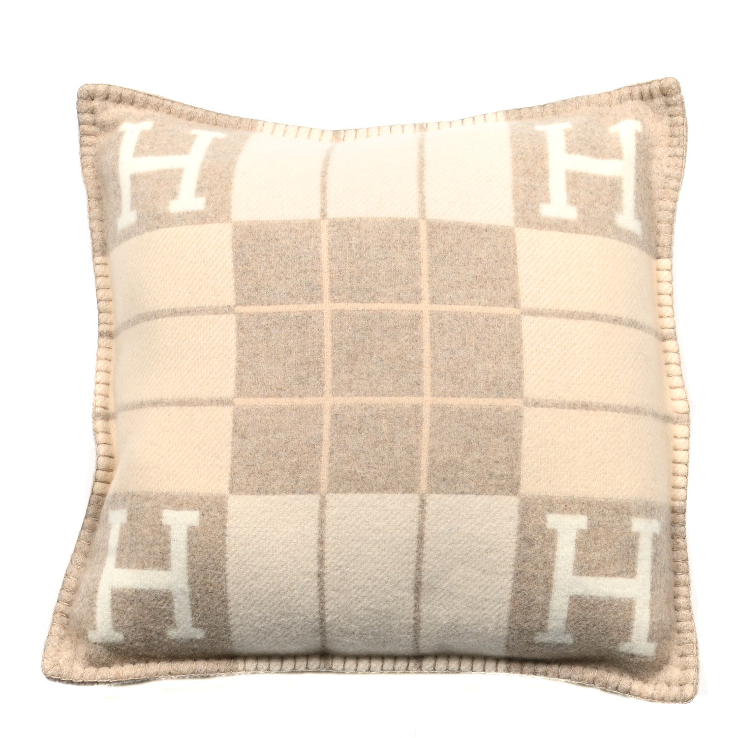 Hermes Wool Cashmere Avalon III Pillow PM Coco Camomille 1 of 3