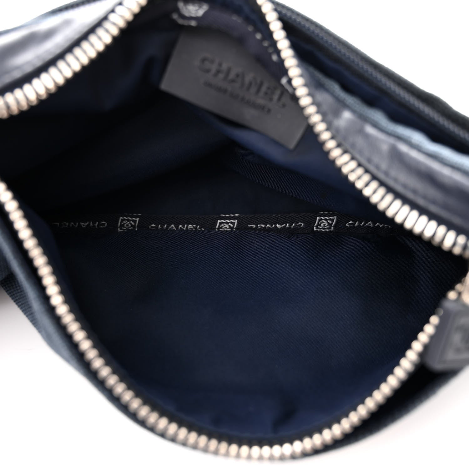 Chanel Canvas Sport Logo Waist Belt Bag Navy 5 of 11