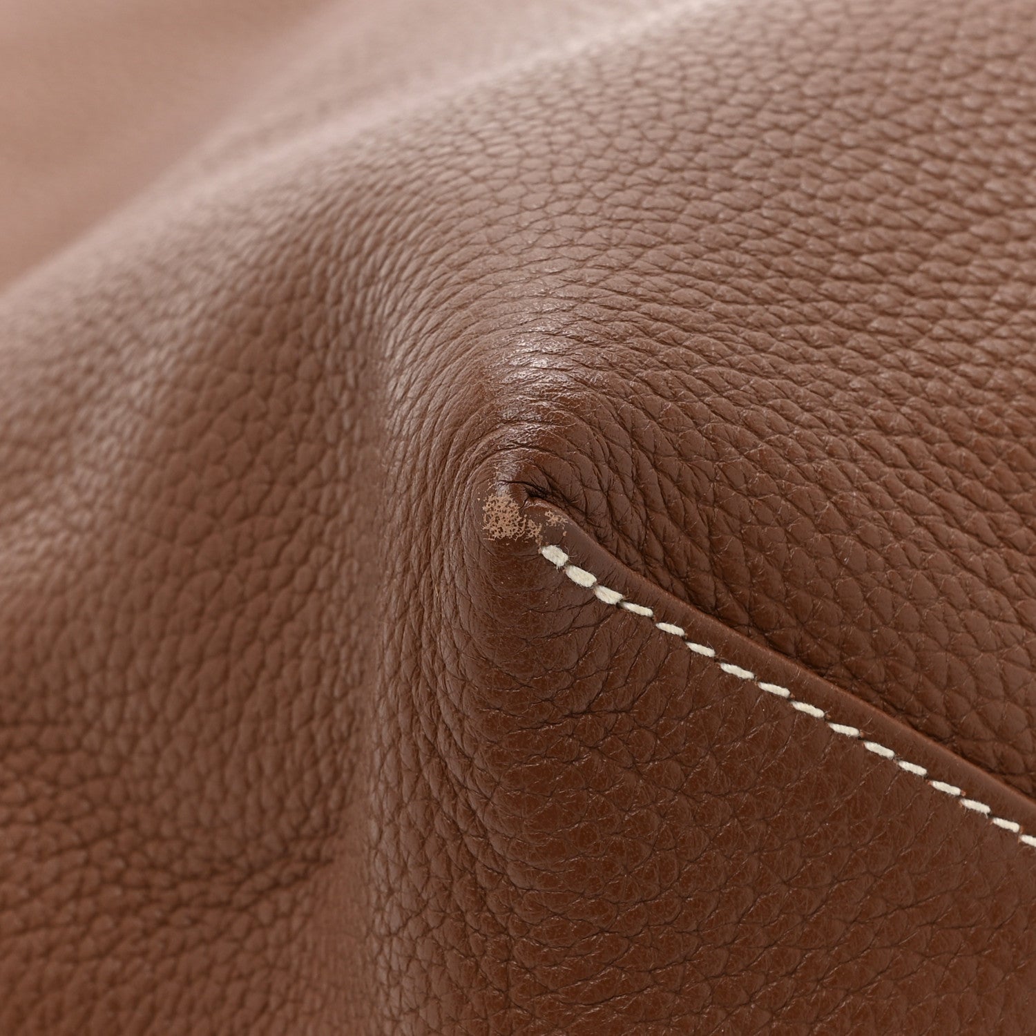 Hermes Taurillon Clemence Double Sens 36 Reversible Tote Marron Tosca 14 of 20