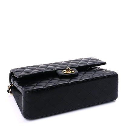 Chanel Lambskin Quilted Medium Double Flap  Black 3 of 8