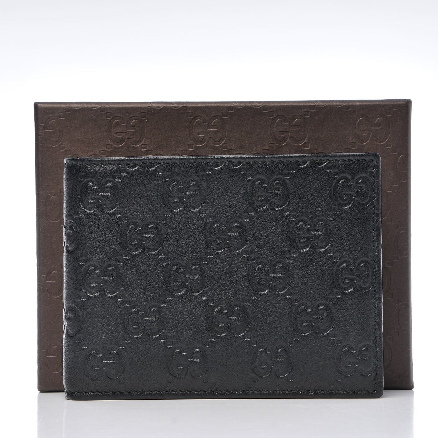 Guccissima Bi-Fold ID Wallet Black