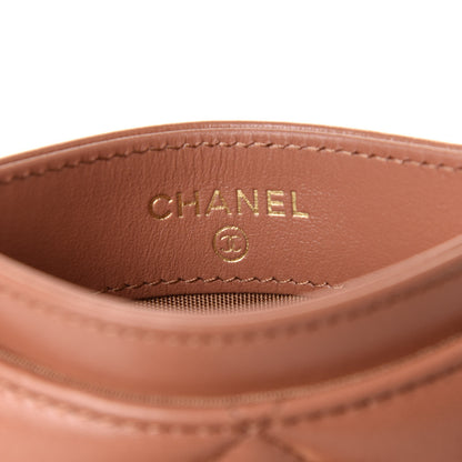 Chanel Lambskin Quilted Chanel 19 Card Holder Brown 6 of 9