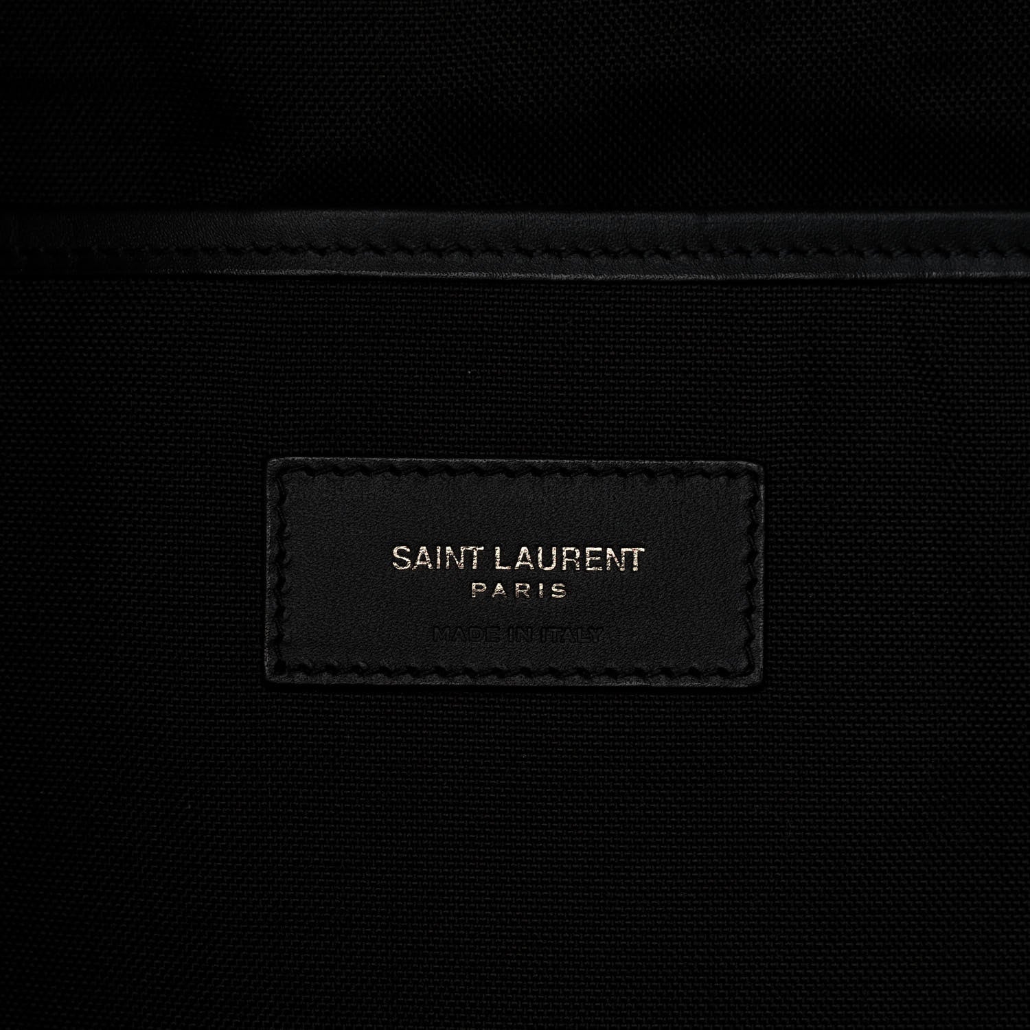 Saint Laurent Canvas Palm Tree City Backpack Black White 5 of 13