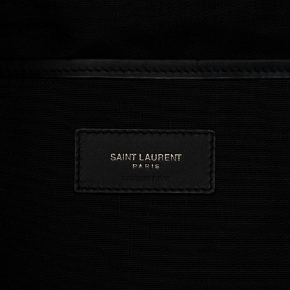 Saint Laurent Canvas Palm Tree City Backpack Black White 5 of 13