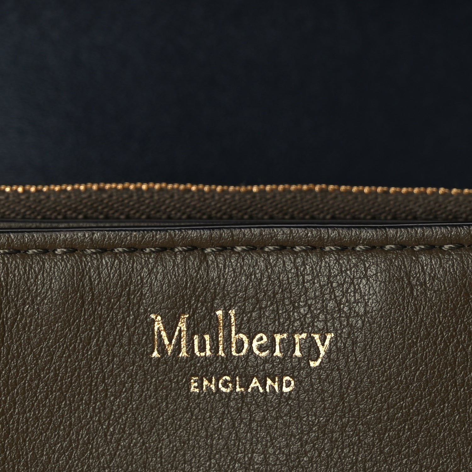 Mulberry Small Classic Grain Calfskin Belted Bayswater Satchel Khaki 5 of 8