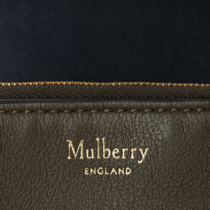 Mulberry Small Classic Grain Calfskin Belted Bayswater Satchel Khaki 5 of 8