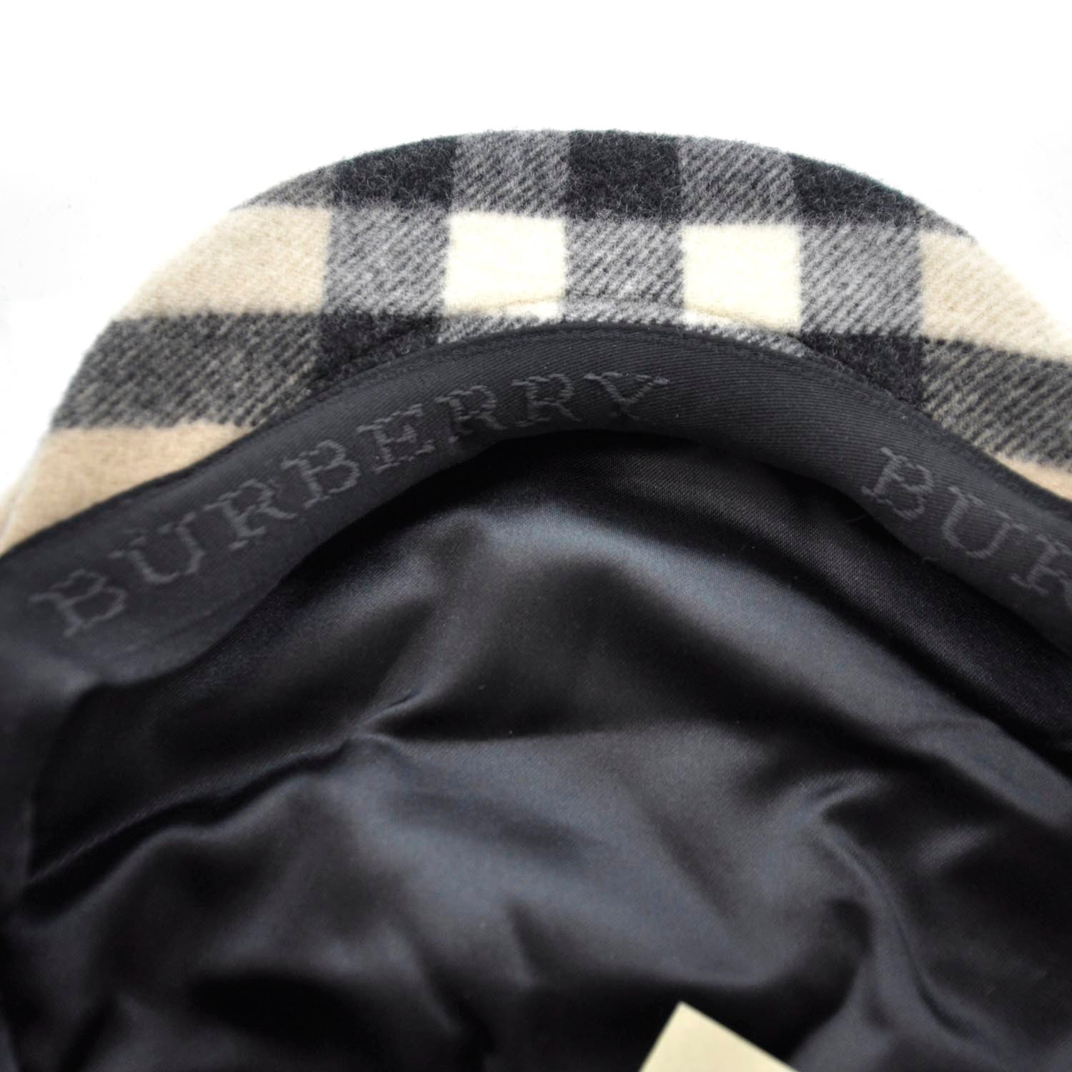 Burberry Wool House Check Jasmine Newsboy Cap Large 6 of 6