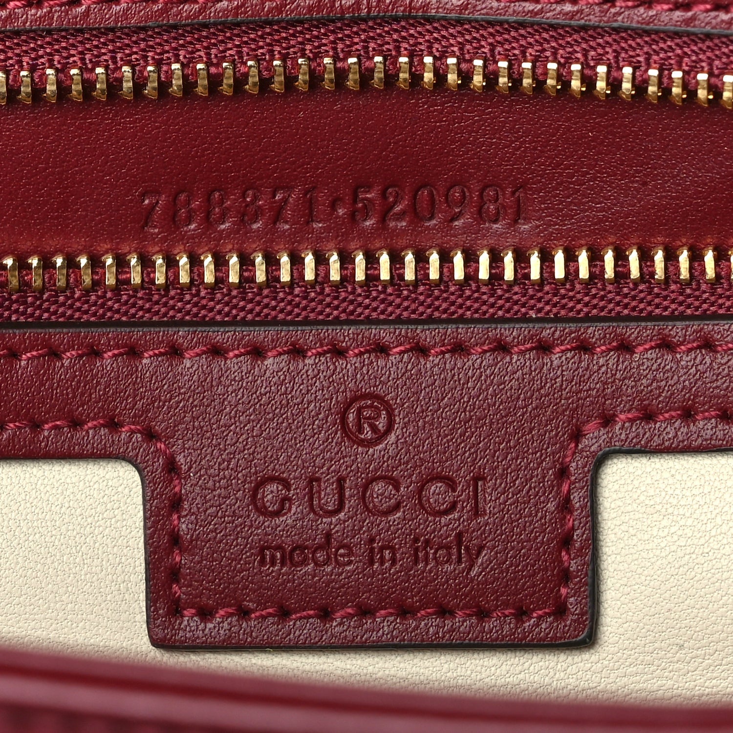 Gucci Calfskin Matelasse Large Horizontal GG Marmont Shoulder Bag  Rosso Ancora 5 of 8