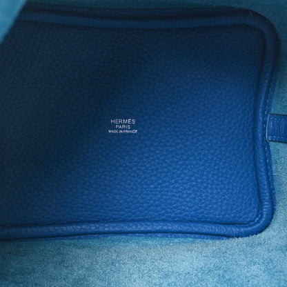 Hermes Taurillon Clemence Picotin Lock 18 PM Bleu Zanzibar 5 of 11