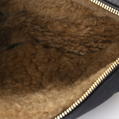 Burberry Shearling Small Shield Sling Bag Black 4 of 9
