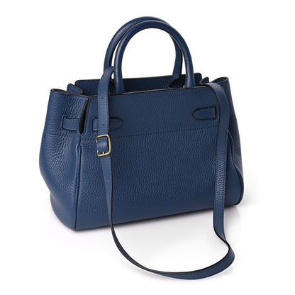 Mulberry Heavy Grain Small Belted Bayswater Tote Pale Navy 2 of 8