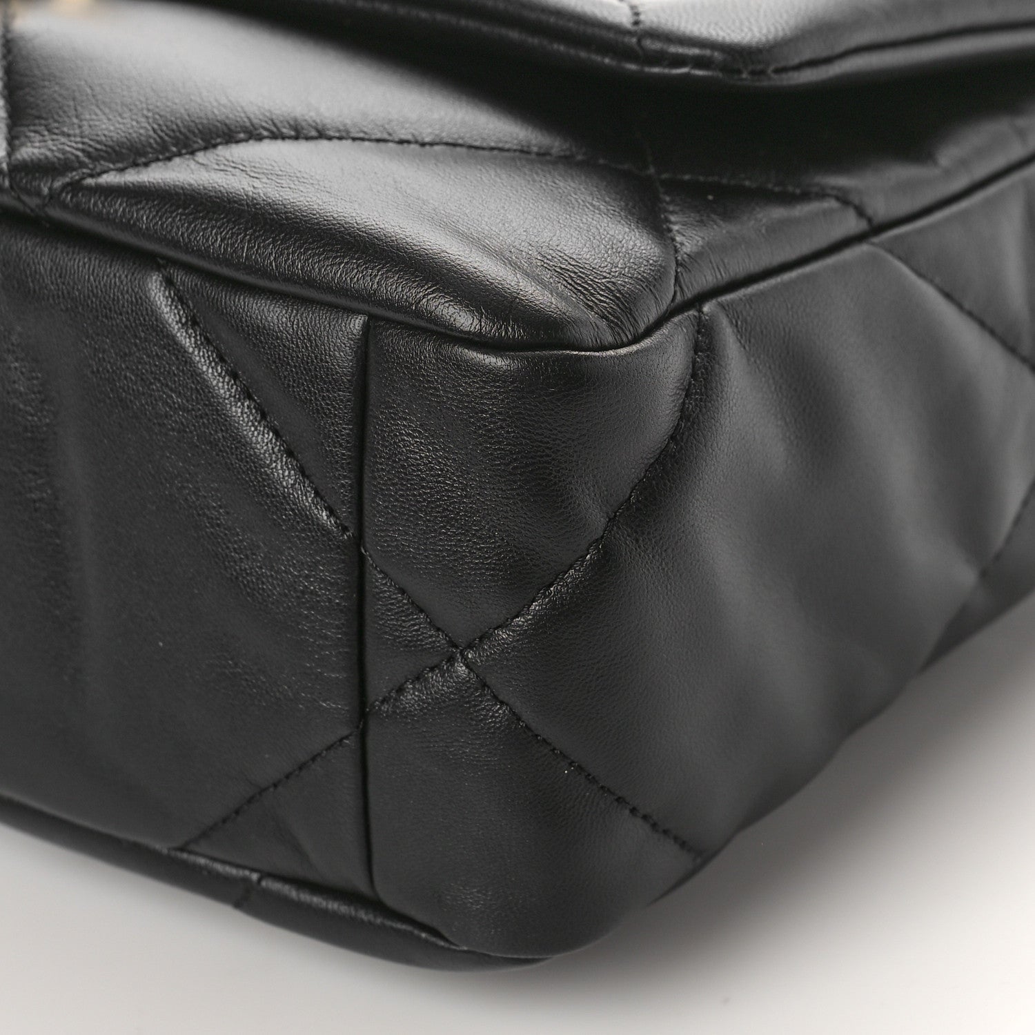 Chanel Goatskin Quilted Medium Chanel 19 Flap Black 9 of 10
