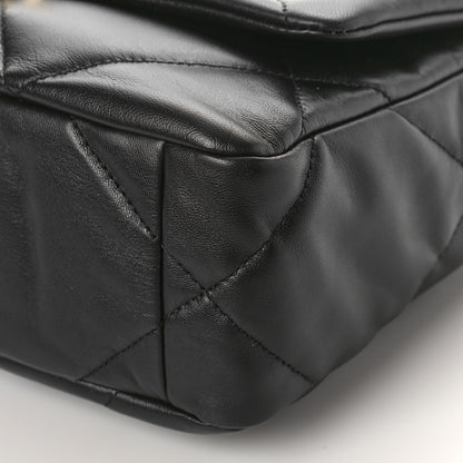 Chanel Goatskin Quilted Medium Chanel 19 Flap Black 9 of 10