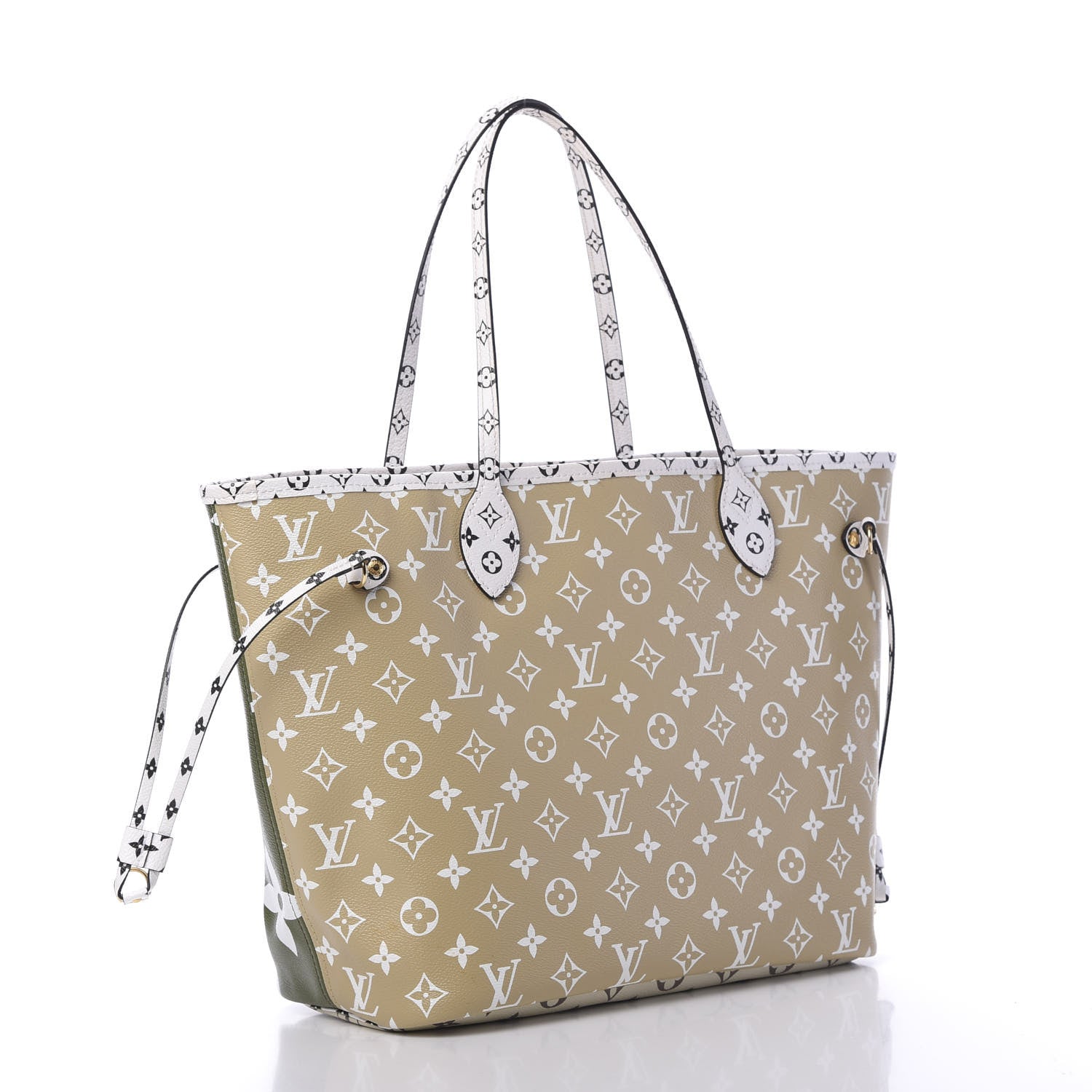 Louis Vuitton Monogram Giant Neverfull MM Kaki 3 of 12