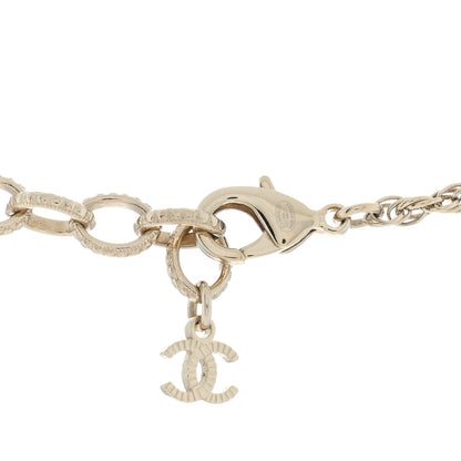 Chanel Pearl CC Round Pendant Necklace Gold 4 of 4