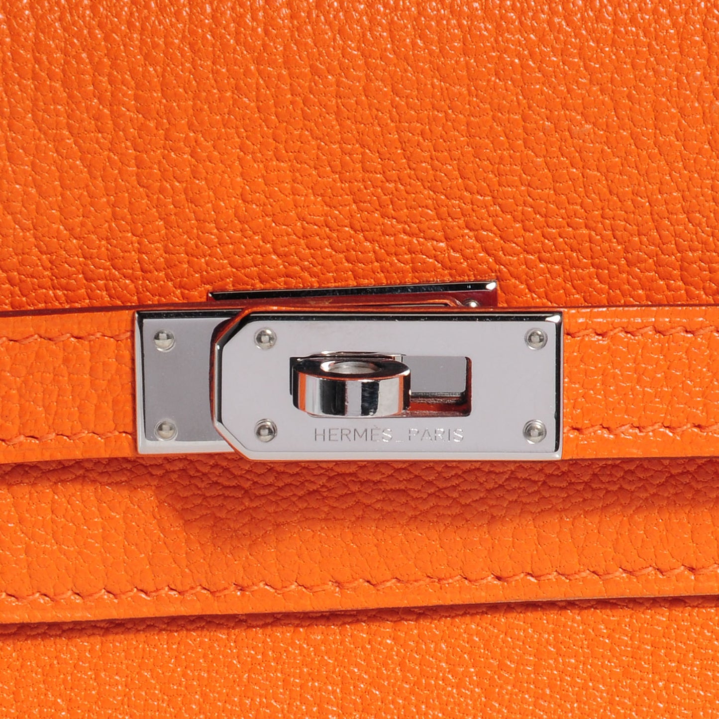 Chevre Mysore Medium Kelly Wallet Orange