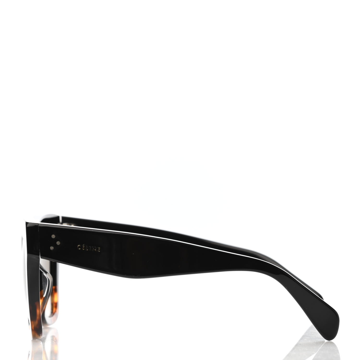 Celine Cat Eye Sunglasses CL4098 Black Havana Brown 2 of 4