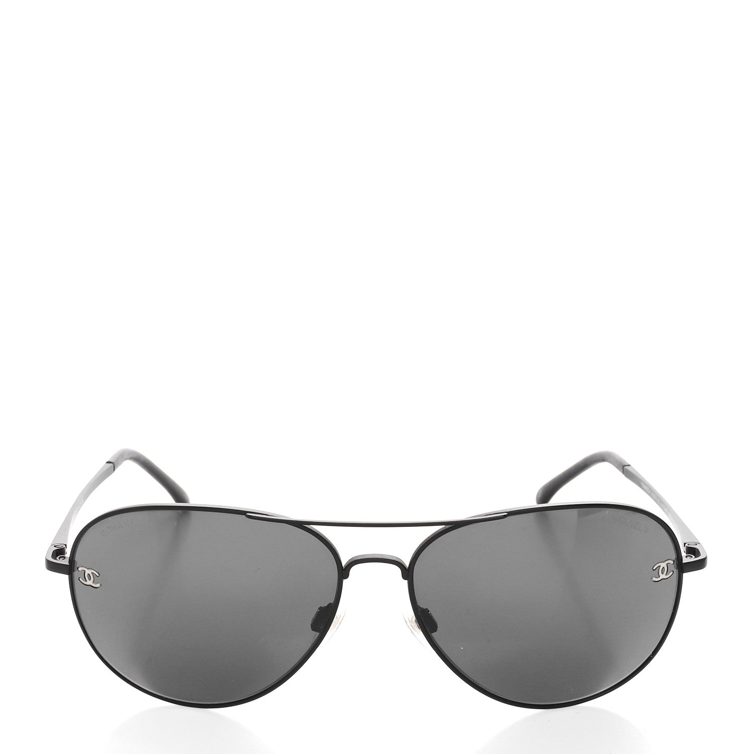 Chanel Aviator CC Sunglasses 4189-T-Q Black 2 of 7