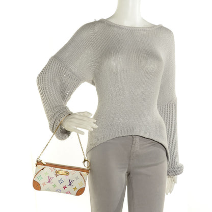 Louis Vuitton Monogram Multicolor Pochette Milla MM White 2 of 7