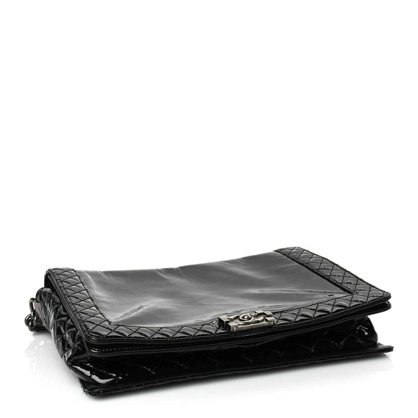 Patent Large Boy Reverso Flap Black