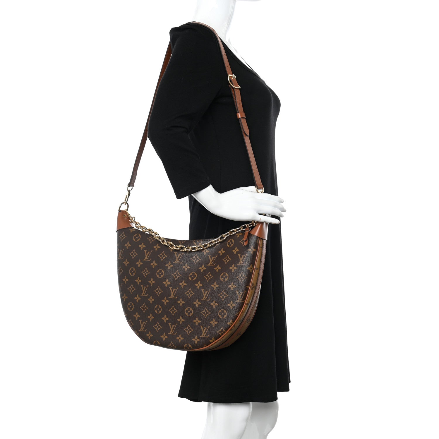 Louis Vuitton Reverse Monogram Loop Hobo 2 of 11