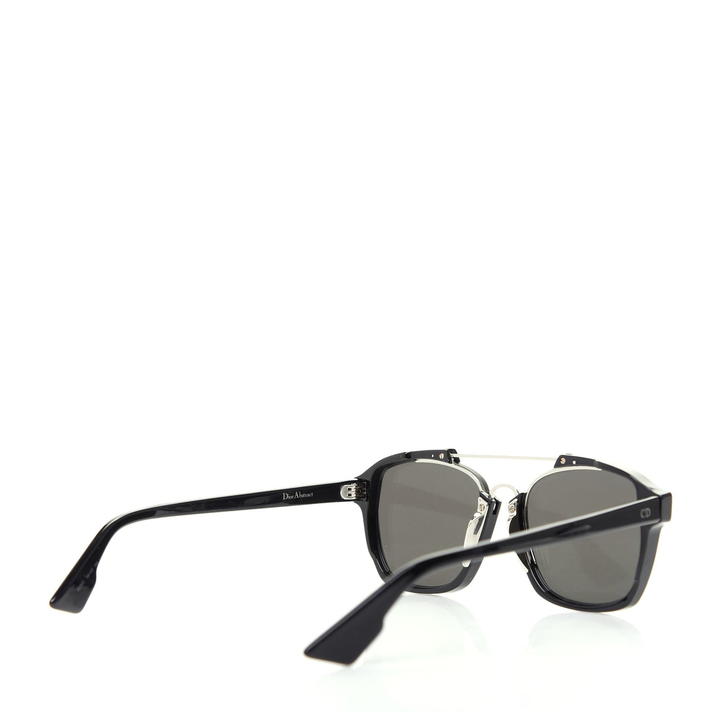 Abstract Square Mirrored Sunglasses Black