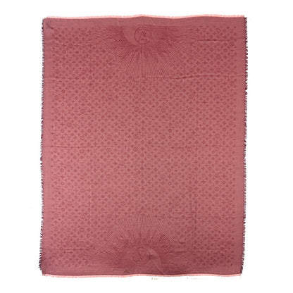 Louis Vuitton Cashmere Silk Monogram Shawl Fuchsia 1 of 3