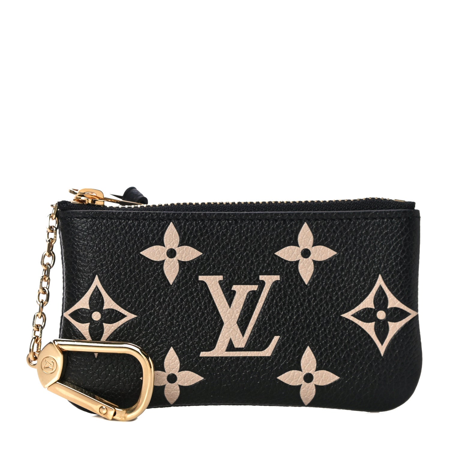 Louis Vuitton Empreinte Monogram Giant Key Pouch Black Beige 1 of 10