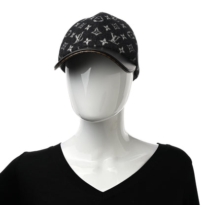 Louis Vuitton Wool Monogram Carry On Cap M Black 2 of 12