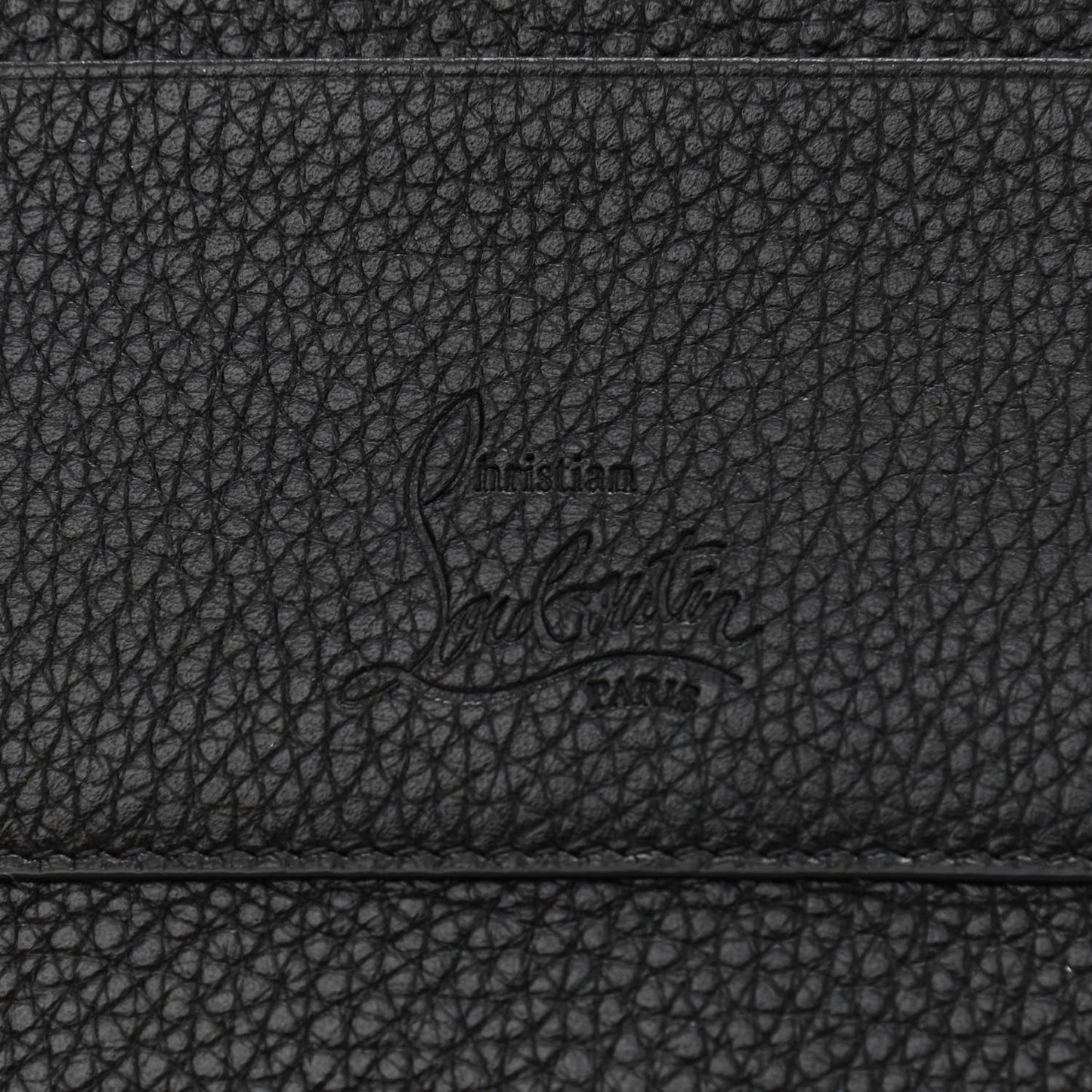 Empire Calfskin Spikes Loubilab Clutch Black Multicolor