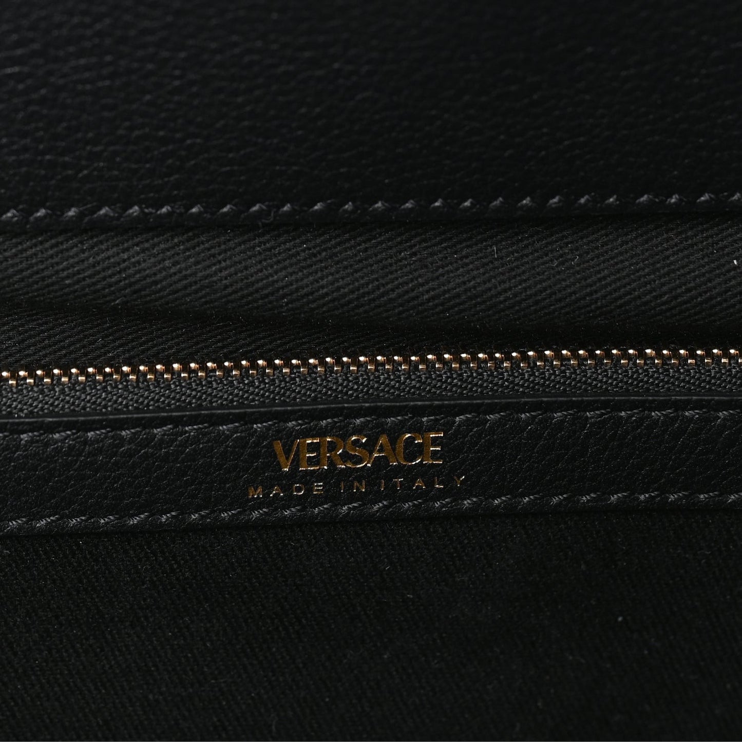 Grained Calfskin Small La Medusa Tote Bag  Black