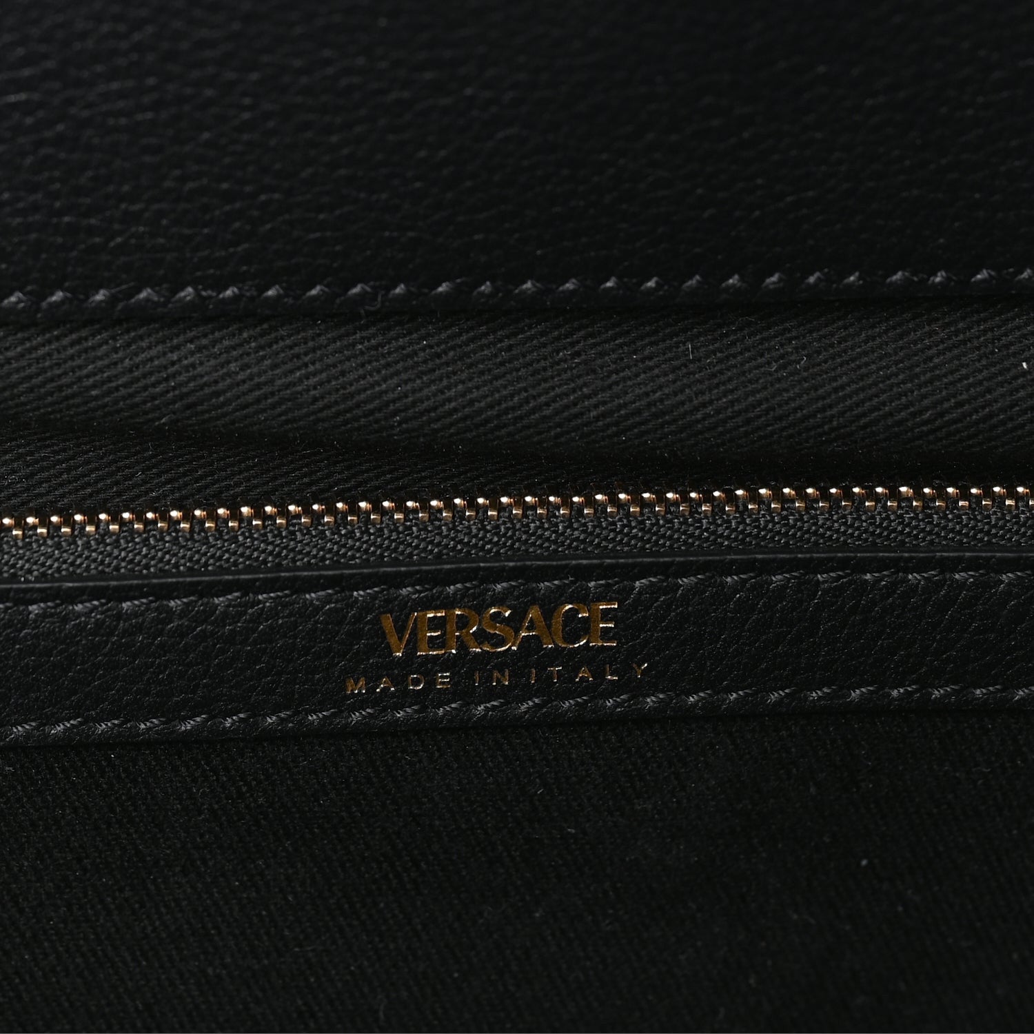 Versace Grained Calfskin Small La Medusa Tote Bag  Black 5 of 8